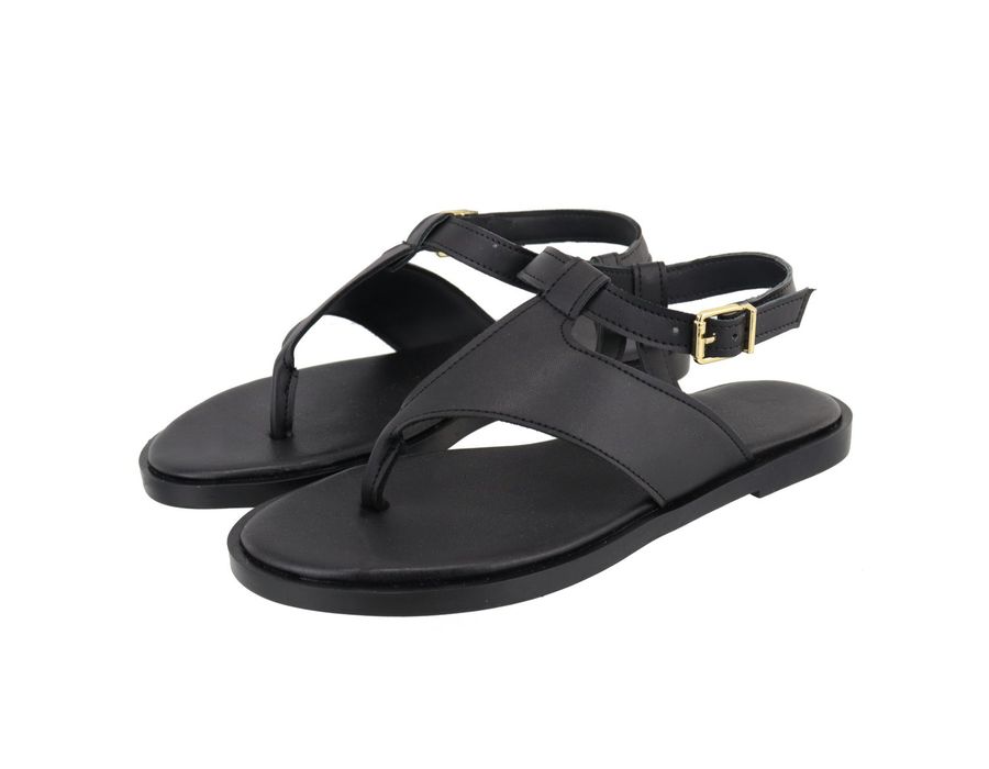 Flat Rasteira Mila Preta | KUENTO SHOES